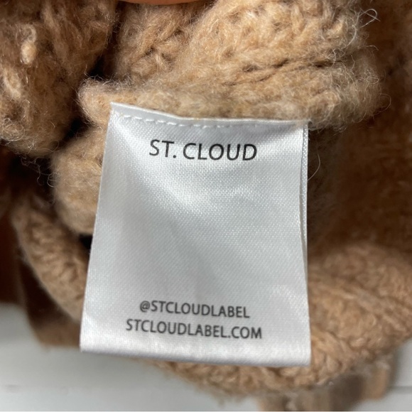 ST. CLOUD LABEL Merino/Alpaca Blend Turtleneck Sweater Size Large - Picture 4 of 6